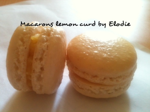 Macarons au lemon curd